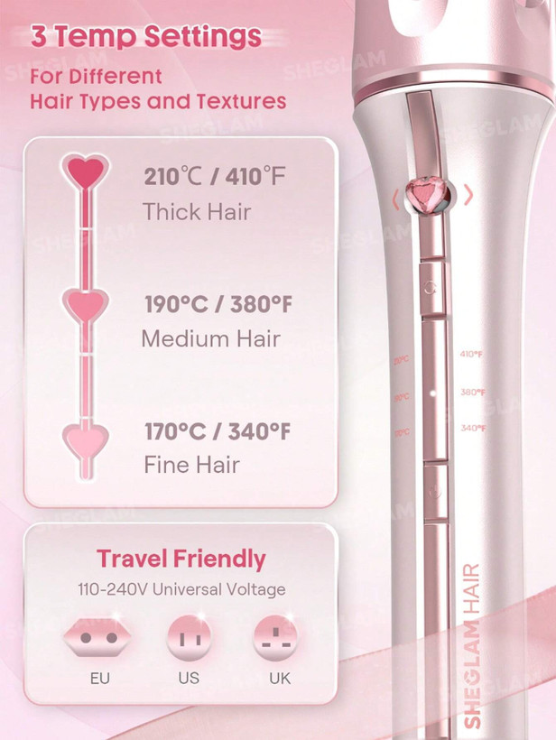 قیمت و خرید کرلی و فر کننده اتوماتیک شیگلم مدل It-Curl One-Touch سایز 25mm اورجینال دوشاخه اروپایی
