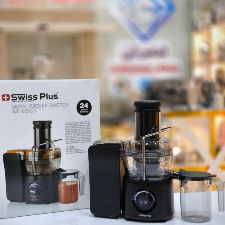 قیمت و خرید آبمیوه گیری سوئیس پلاس مدل SJE-8230D توان ۱۰۰۰ وات